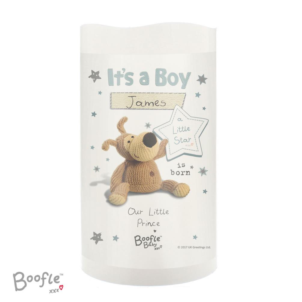 Personalised Boofle It's a Boy Nightlight LED Candle Extra Image 1